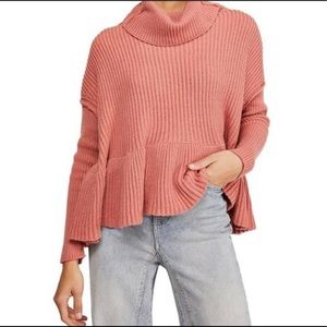 Free PeopleLayer Cake Peplum Turtleneck